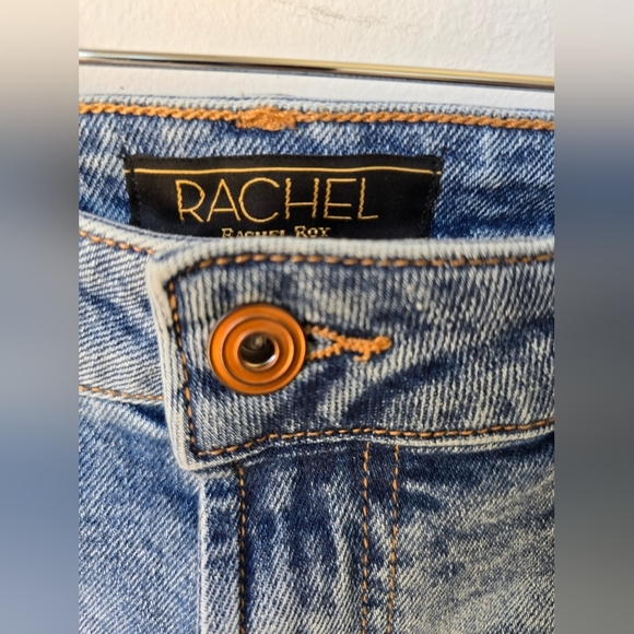 Rachel Rachel Roy High Rise Distressed Jean Denim Shorts Size 10 M - Picture 3 of 7